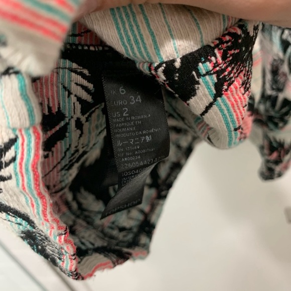 TOPSHOP Cutout Palm Jacquard Dress - Picture 11 of 11